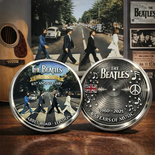 The Beatles 2025 65Th Anniversary Abbey Road Coin