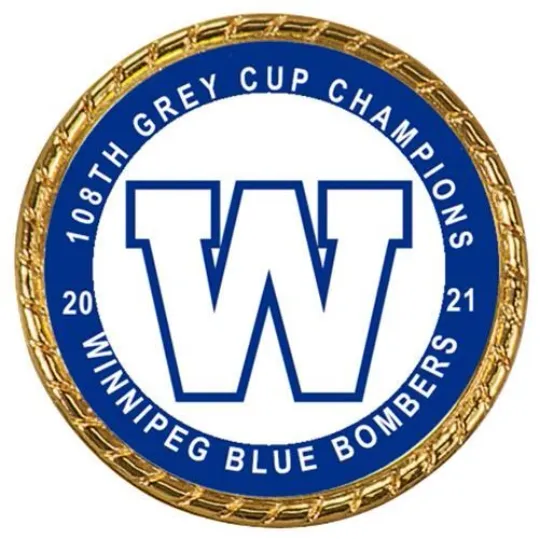 Discover Tribute Coin To The Winnipeg Blue Bombers 108th Grey Cup Champions Championship