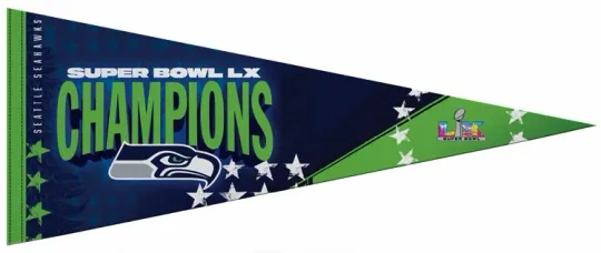 Seattle Seahawks 2026 Super Bowl LX Felt Pennant