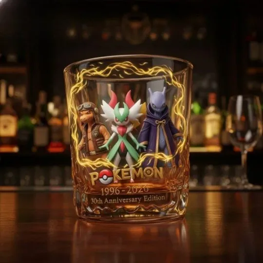 Gardevoir PKM 30th Anniversary Whiskey Glass