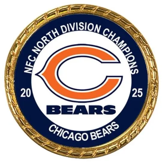 Discover Chicago Bears NFC North 2025 Division Champions Tribute Coin