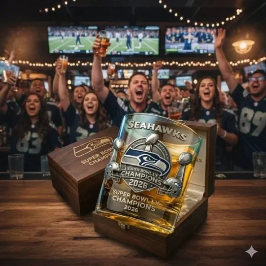 [No box] Seahawks SB LX Champions Whiskey Glass