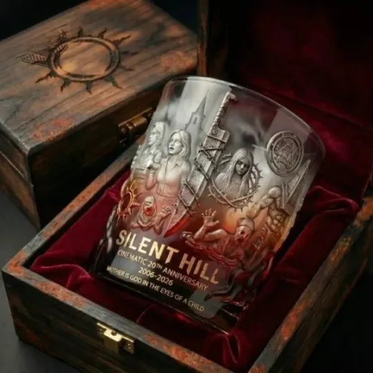 Silent Hill Cinematic 20Th Anniversary Whiskey Glass