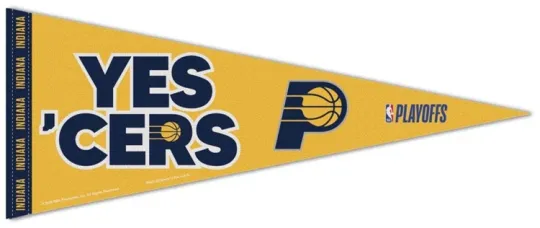 Indiana Pacers 2025 Playoffs Edition Felt Collector's Pennant
