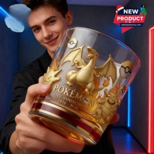 [No box] Charizard PKM 30th Anniversary Whiskey Glass