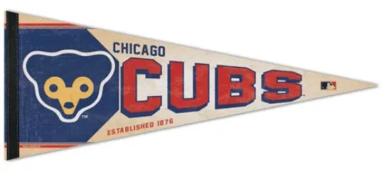 Chicago Cubs 1970s-Style Felt Pennant