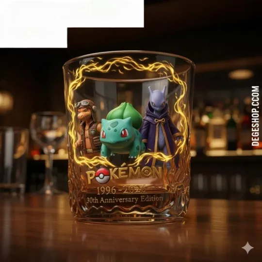 [No box] Bulbasaur PKM Whiskey Glass