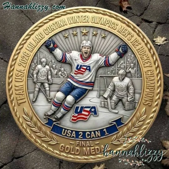 Team USA 2026 Milano Cortina Winter Olympics Men’s Ice Hockey Champions Coin