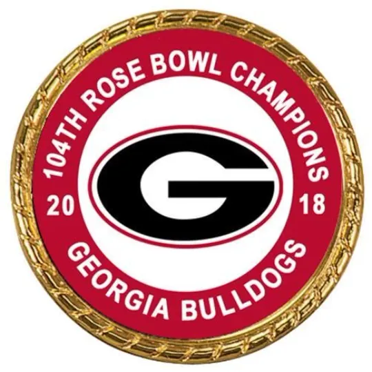 Tribute Coin 2018 GA bulldogs 104th Rose Bowl Game Champions