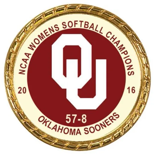 Tribute Coin Oklahoma Sooners 2016 Women's Softball Championship Double Sided