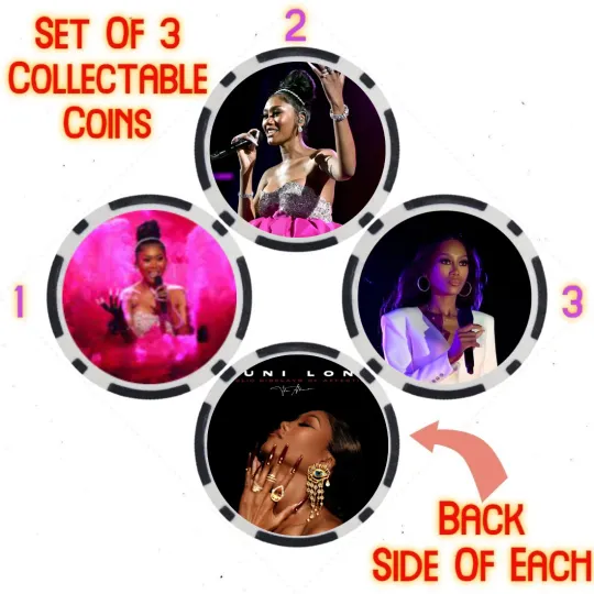 Discover MUNI LONG - 2023 BILLBOARD TOP 100 ARTIST - COIN SET  SET OF 3