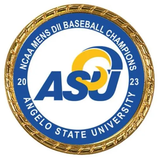 Discover Tribute Coin Angelo State Rams 2023 DII Baseball National Champions Double Sided