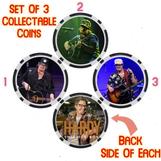 Discover Hardyy - 2023 BILLBOARD TOP 100 ARTIST - COIN SET  SET OF 3