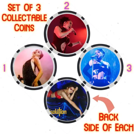 Discover KALI UCHIS - 2023 BILLBOARD TOP 100 ARTIST - COLLECTABLE COIN SET  SET OF 3