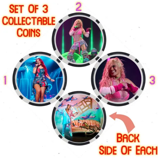 Discover KAROL G - 2023 BILLBOARD TOP 100 ARTIST - COLLECTABLE COIN SET  SET OF 3
