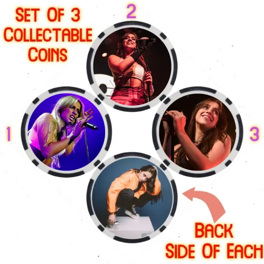 Discover TATE MCRAE - 2023 BILLBOARD TOP 100 ARTIST - COLLECTABLE COIN SET  SET OF 3