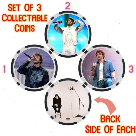 Discover J Harlo - 2023 BILLBOARD TOP 100 ARTIST - COLLECTABLE COIN SET  SET OF 3
