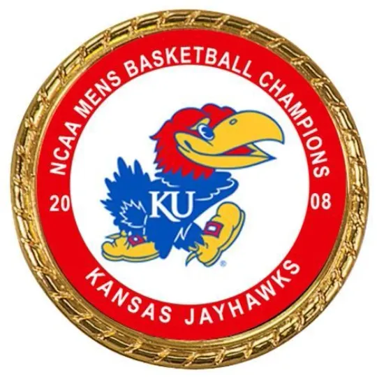 Kansas Jayhawks 2008  Mens Basketball Championship Coin