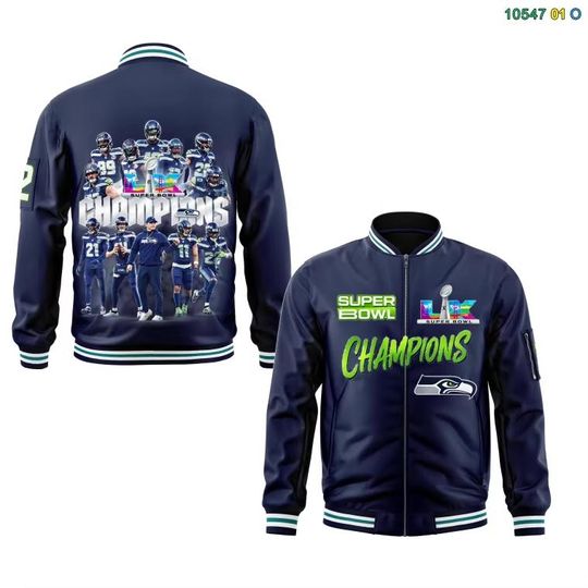 Seattle Seahawks Superbowl Championship Bomber Jacket