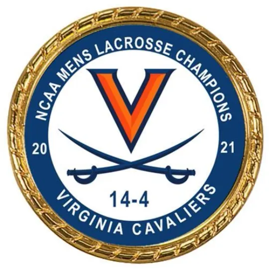 Tribute Coin Virginia Cavaliers 2021  Mens Lacrosse Championship Coin