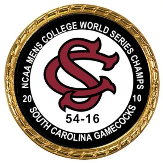 Discover Tribute Coin South Carolina Gamecocks 2010  Men's World Series Champions