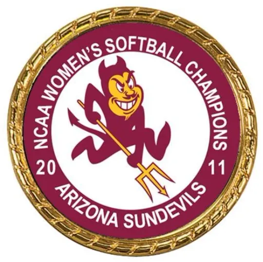 Discover Tribute Coin Arizonna State St. Sun Devills 2011 Women's Softball Champions