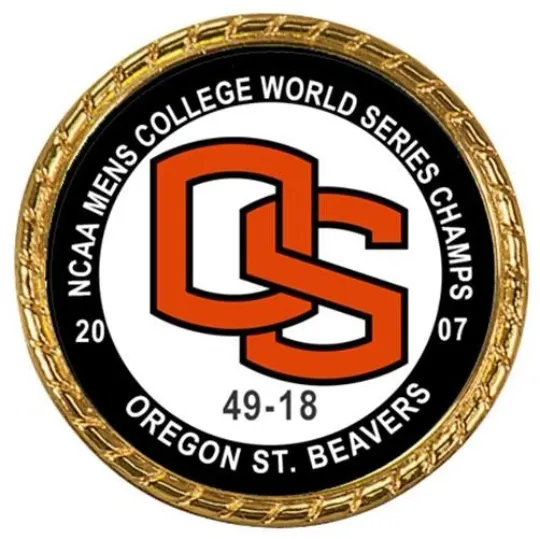 Tribute Coin Oregon State St. Beavers 2007 Men's World Series Champions Baseball