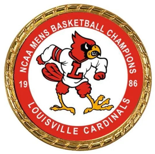 Tribute Coin Louisville Cardinals 1986  Mens Basketball Championship