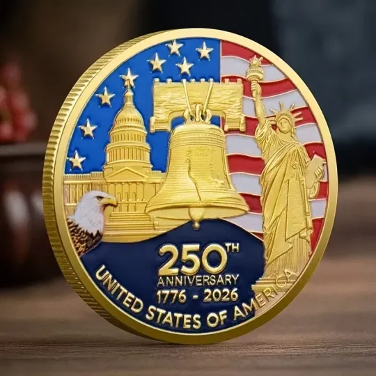 Discover 250th Anniversary United States of America 1776-2026 Commemorative Coin Medal