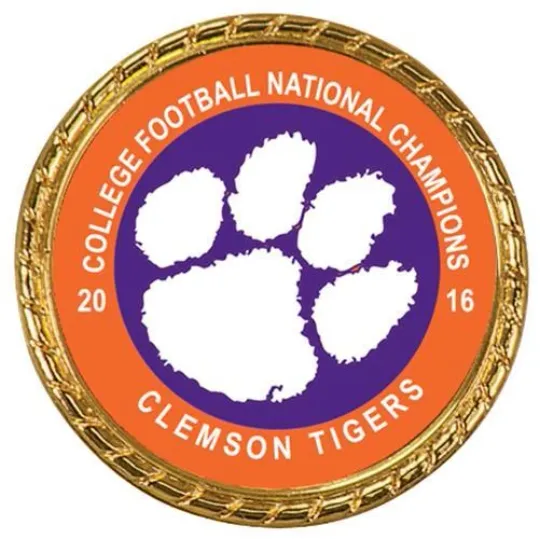 Clemson Tigers 2016 College Football National Champions Coin Double Sided Champs