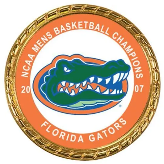 Tribute Coin Florida Gators 2007  Mens Basketball Championship Double Sided