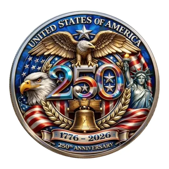America 250th Anniversary Commemorative Coin (1776–2026), USA 250th Anniversary