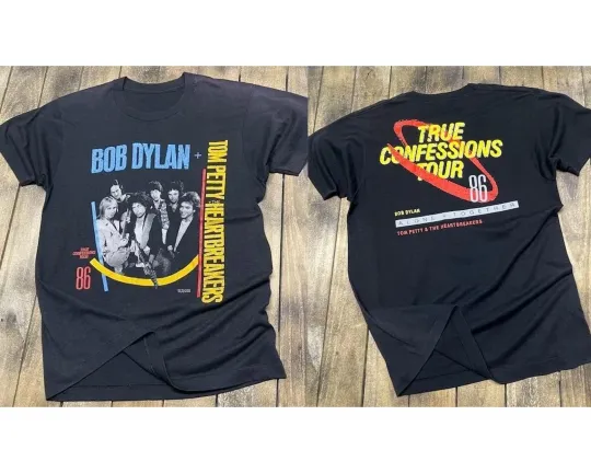 Bob Dylan Tom Petty 1986 Tour T-Shirt Unisex Vintage Concert Gift