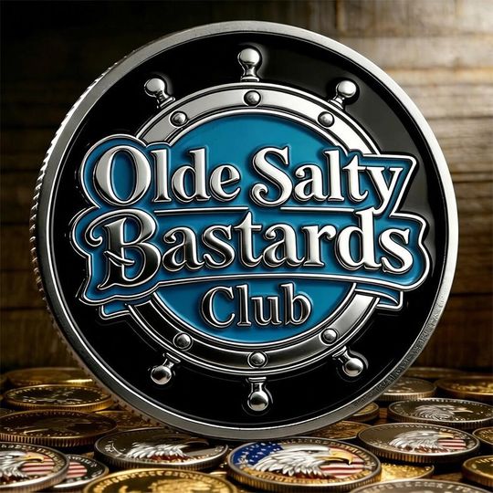 Discover Olde Salty Bastards Club Challenge Coin - Nautical Sailor Gift,Collectibles,Gift for Party Lovers