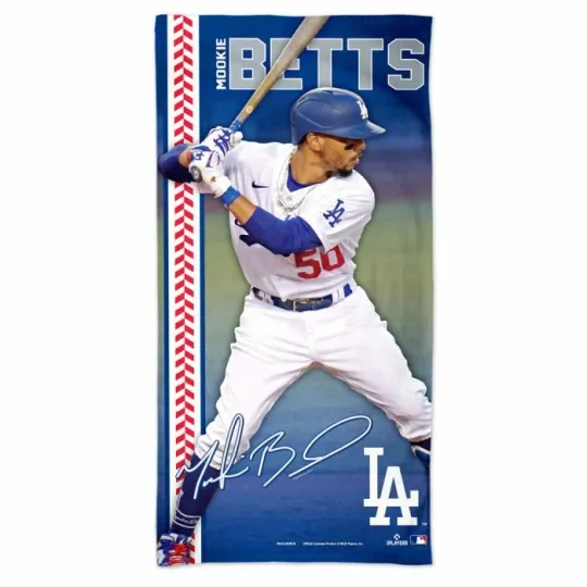 Discover MOOKIE BETTS LOS ANGELES DODGERS SPECTRA BEACH TOWEL