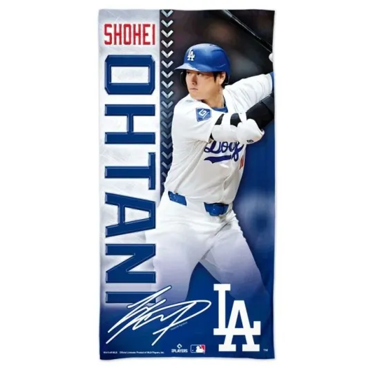 SHOHEI OHTANI LOS ANGELES DODGERS SPECTRA BEACH TOWEL