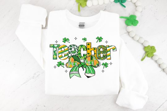 Discover St Patrick's Day Teacher Sweatshirt, St Patrick's Day Hoodie, Teacher St Patrick's Day Sweatshirt, One Lucky Teacher, Teacher Sweatshirt