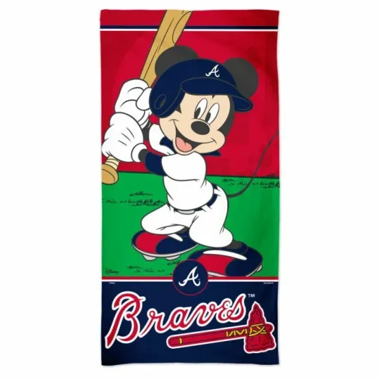 Discover ATLANTA BRAVES MICKEY MOUSE SPECTRA BEACH TOWEL