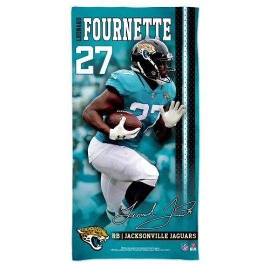 LEONARD FOURNETTE JACKSONVILLE JAGUARS SPECTRA BEACH TOWEL