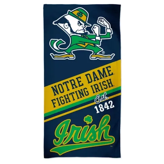 ND FIGHTING IRISH SPECTRA BEACH TOWEL