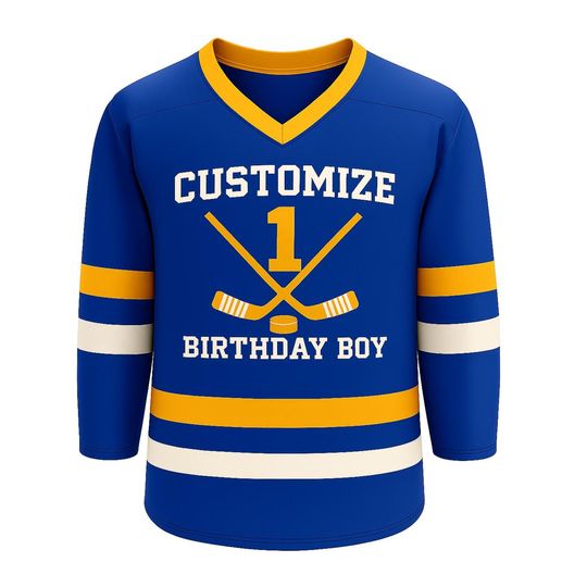 Discover Personalized Birthday Hockey Jersey  Custom Name & Number, Fan Gear