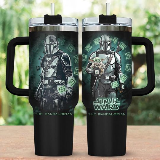 Discover Star Wars Tumbler 40Oz, Disney Movie Tumbler, Galaxy Edge Tumbler, The Mandalorian And Baby Yoda Insulated Tumbler, Magic Kingdom Cup