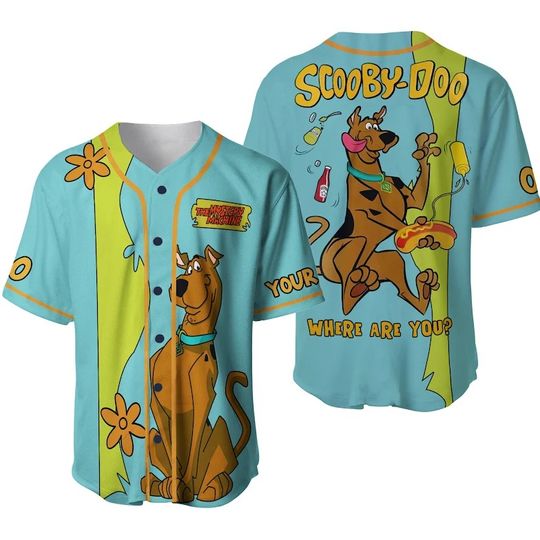 Scooby Doo Jersey, Scooby Doo Jersey Shirt, Disney Dog Jersey Men, Scooby Doo Jersey Women, Scooby Doo Movie Baseball Shirt