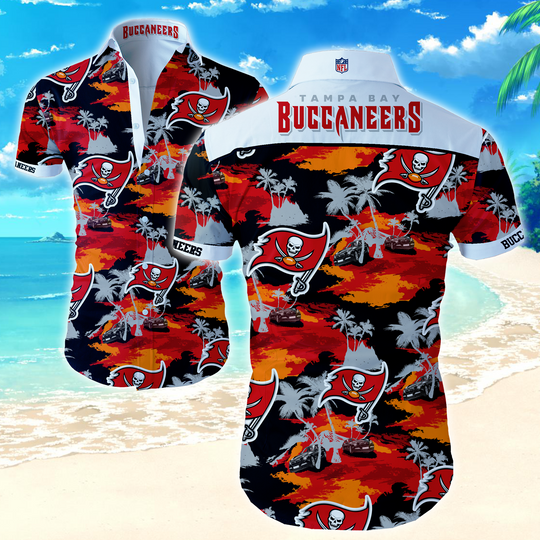 football Tampa Bay Buccaneers Hawaiian Shirt Summer Button Up