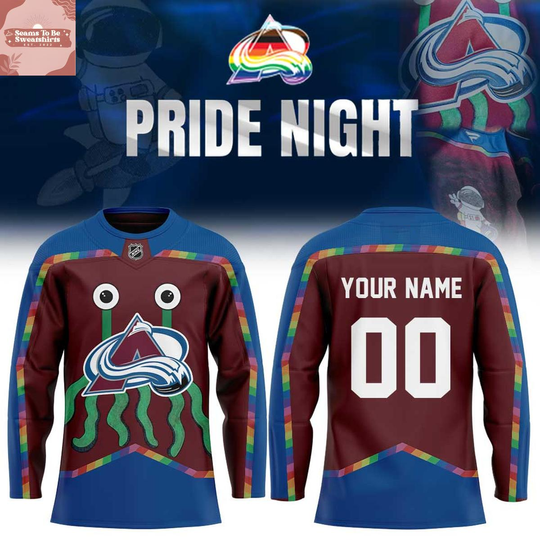 Discover Colorado Avalanche x Pride Night 2026 Personalized Hockey Jersey
