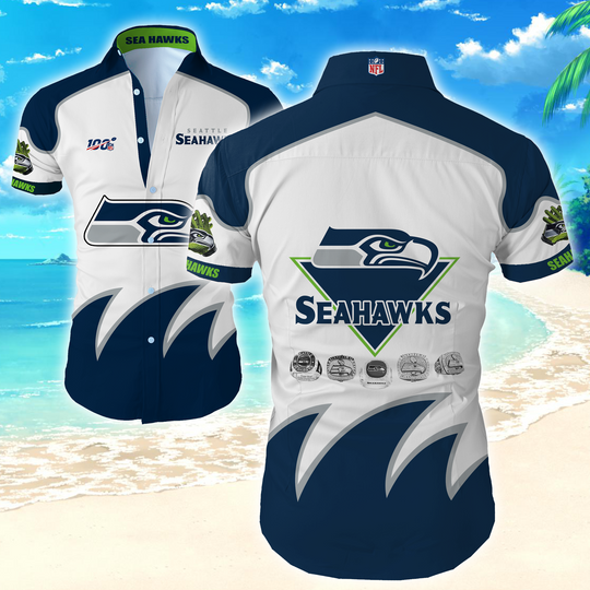 football Seattle Seahawks Hawaiian Shirt Summer Button Up