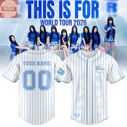 Discover Twice This Is For World Tour 2026 Personalized Baseball Jersey