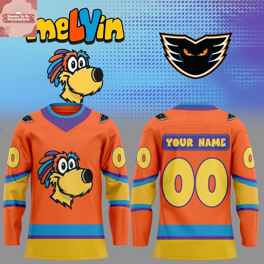 Discover Lehigh Valley Phantoms Melvin Mascot 2026 Personalized Hockey Jersey