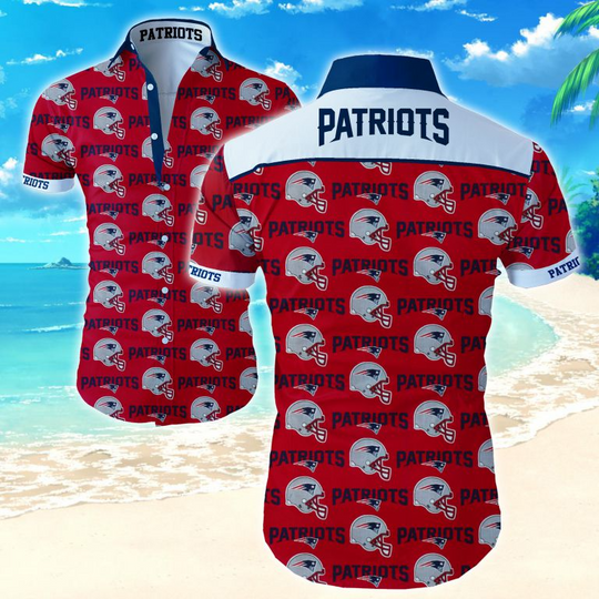 football New England Patriots National Football League Hawaiian Shirt Summer Button Up
