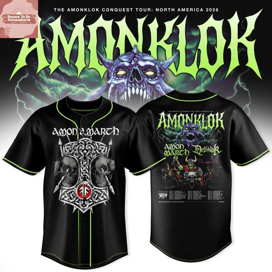 Discover Amonklock Conquest Tour 2026 North American Co-headlining Tour Baseball Jersey